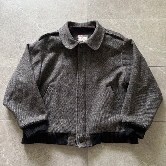 Catalina Other - Catalina Varsity Wool Jacket 44 Grey Vintage Salt and Pepper Bomber USA Made